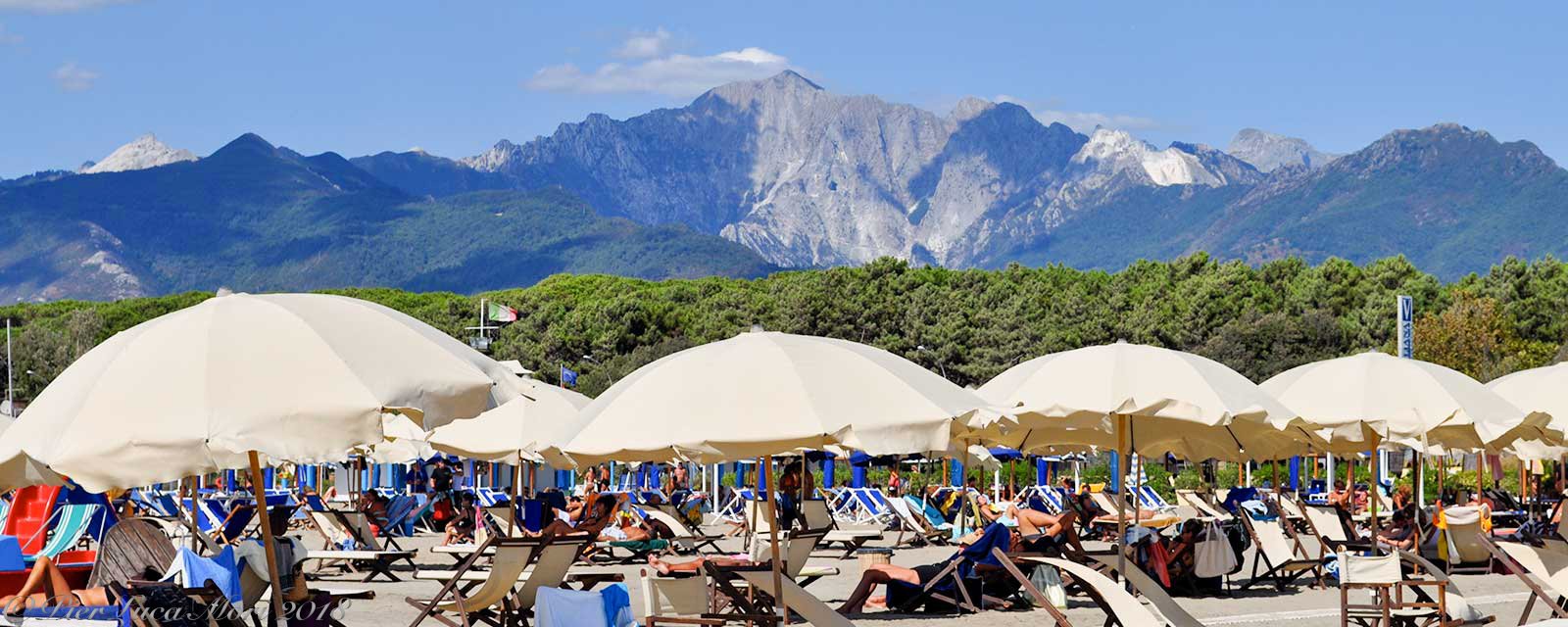 La spiaggia della Versilia