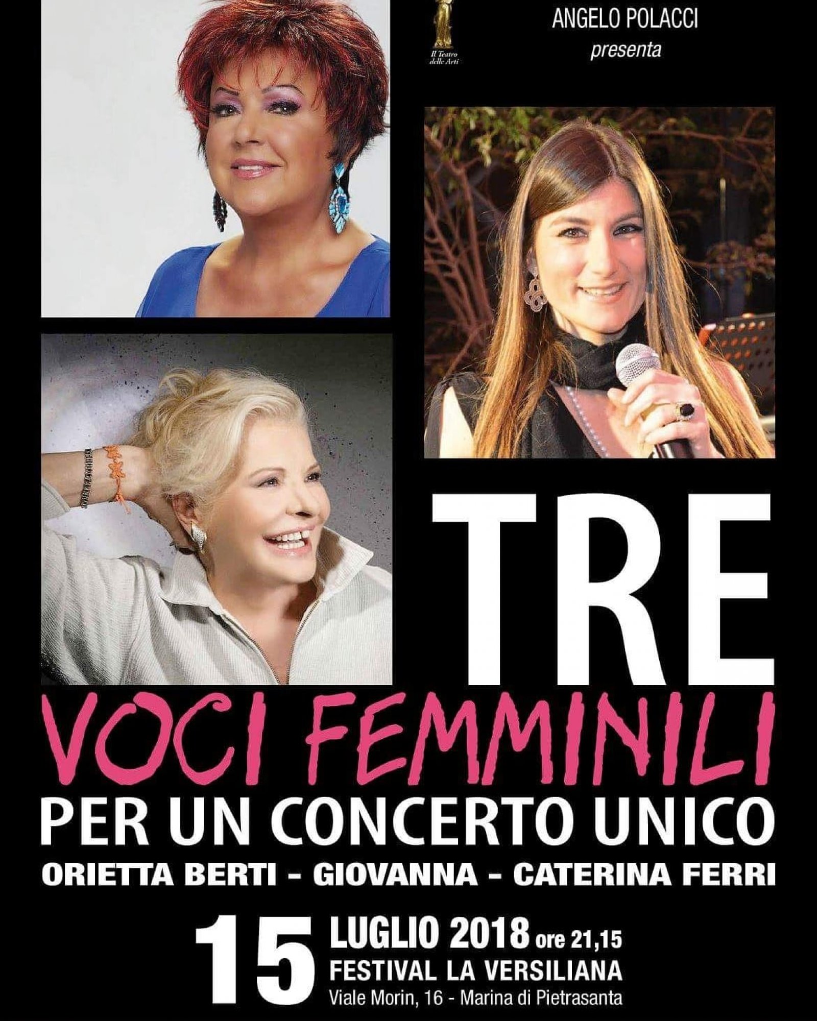 Caterina Ferri con Orietta Berti e Giovanna Nocetti