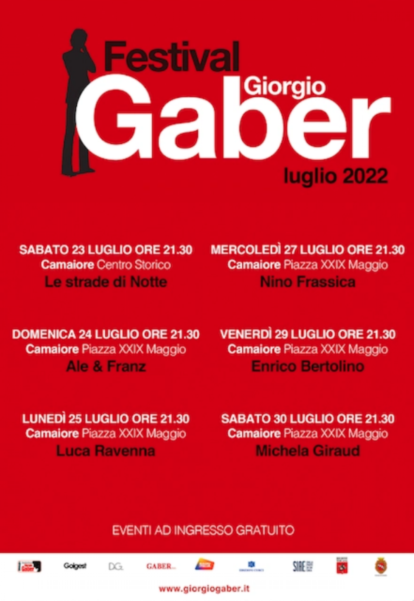 Festival Gaber - Le strade di Notte