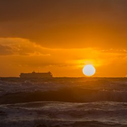 Barco visto desde Versilia