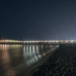 Notturno del pontile di Lido di Camaiore