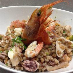 Farro e crostacei al ristorante europa