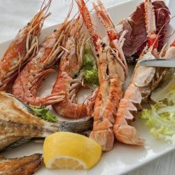 Pesce e crostacei al ristorante europa lido di camaiore