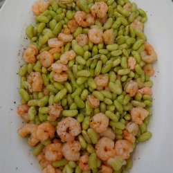 Gamberetti con fagioli