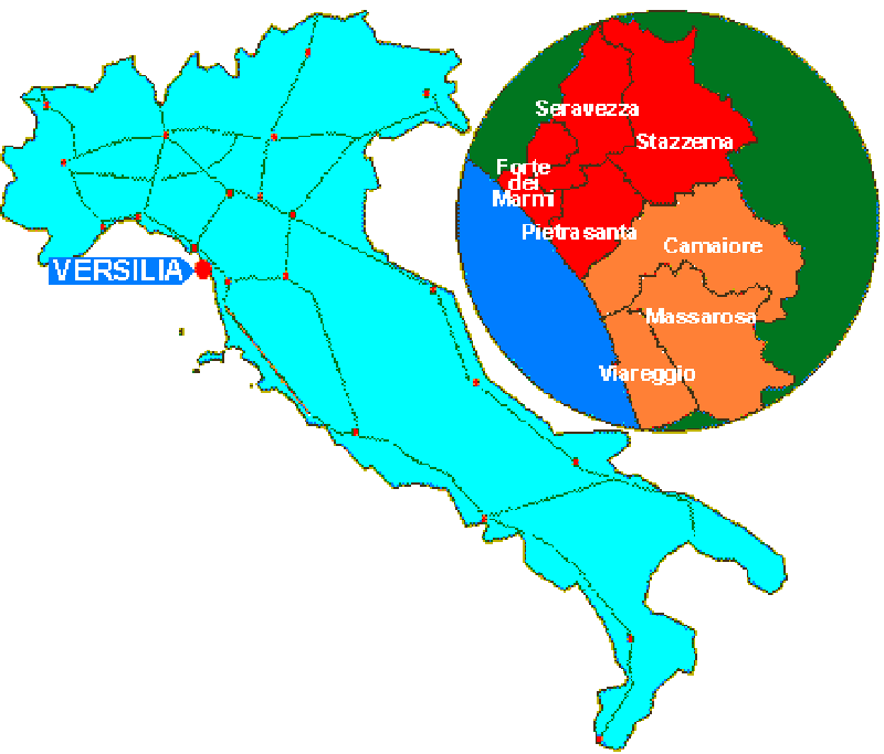 Карта Версилии